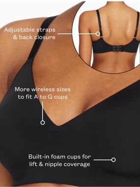 Thirdlove 24/7® Classic
Wireless Bra - Black #G00